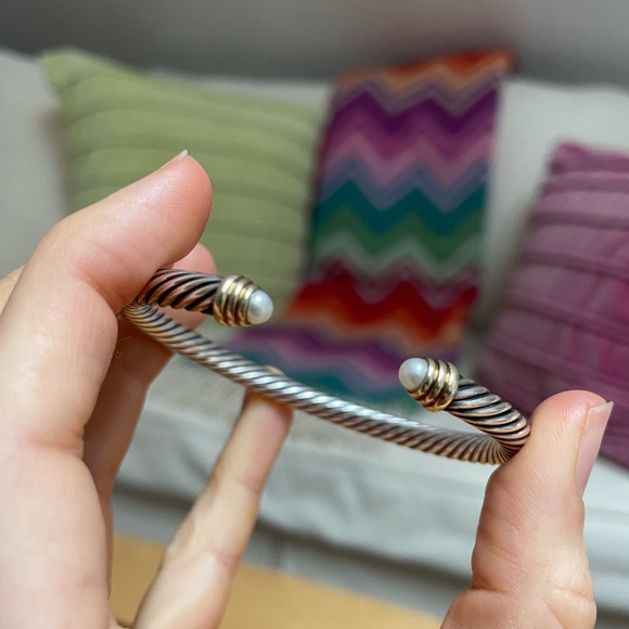 Pearl cable classic David Yurman bracelet - Picture 4 of 8